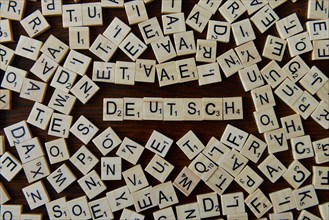 Term German Wooden letters