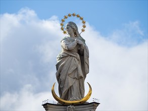Statue of the Crescent Moon Madonna