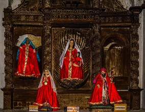 Wooden figures of the saints