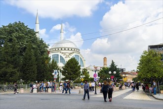 Pedestrian zone and Ebu Beker Mosque