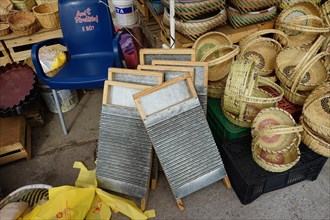 Washboards and basketry