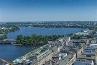 Inner Alster Lake and Outer Alster