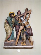 Sculptural representation of the Stations of the Cross