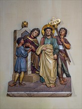 Sculptural representation of the Stations of the Cross