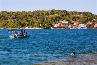 Flores is located on an island in the small Peten-Itza Lake