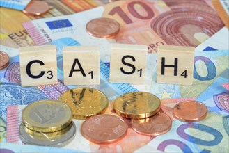 Symbol photo Economic term Cash