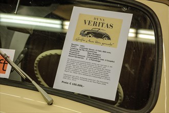 Information sheet on Dyna-Veritas passenger cars by historic German car manufacturer Veritas