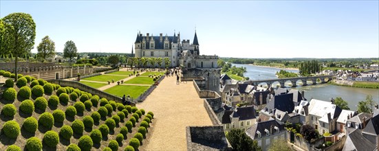 Gardens of renaissance castle of Amboise