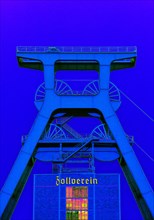 Experimental photography based on the pit frame of the Zollverein Colliery Shaft XII