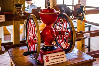 Coffee museum with coffee mill