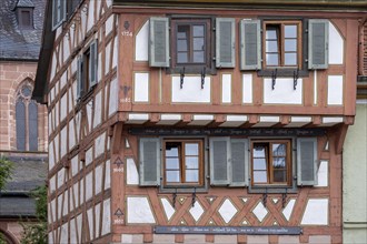 Half-timbered house in the old town of Ladenburg