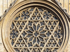 Close-up of Gothic Rose Window
