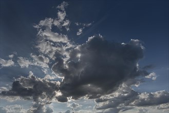 Sun behind a Nimbostratus cloud (Nimbostratus)