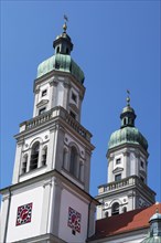 Towers of the Lorenzkirche in Kempten