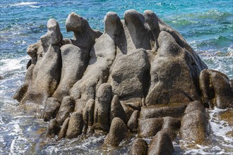 Bizarre rock formations on the south coast of Isola Maddalena