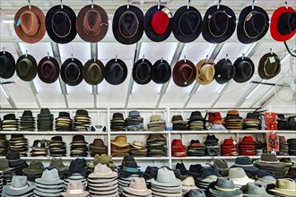 Stall with hats
