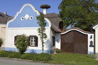 Hufnagl House with stork's nest