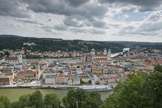 View of Passau from the Veste Oberhaus