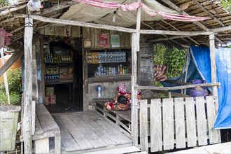 Shop in a jungle village on the Sekonyer River