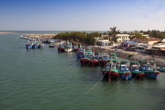 Fishing boats in the harbour of Phan Rang