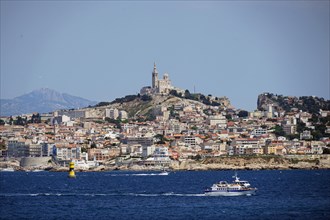 View of Marseille from the boat
