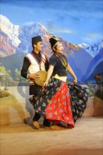 Traditional Tibetan dance performed by a folkloric group