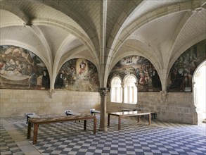 Chapter house of The Royal Abbey of Fontevraud Abbey
