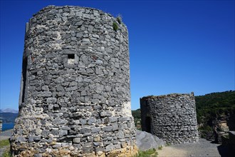 Ruins of towers