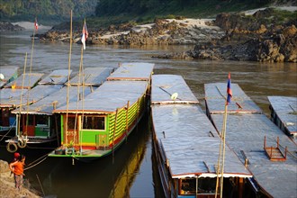 Longboats on the Mekong