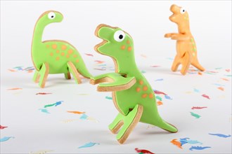 Dinosaur shaped cookies