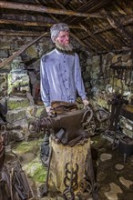 Interior of the old forge at Skye Museum o