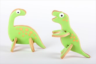Dinosaur shaped biscuits