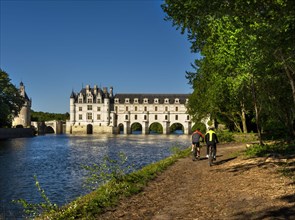 Chenonceau castle spanning the River Cher