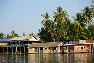 Guesthouses on the Mekong River