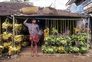 Banana shop at Tirur in Malappuram