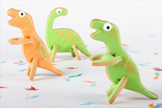 Dinosaur shaped cookies