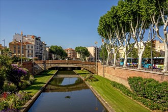 View of the canal of Perpignan