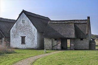 Reconstructed 15th century smokehouse of the medieval fishing village of Walraversijde