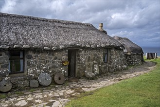 Thatched cottages at Skye Museum o