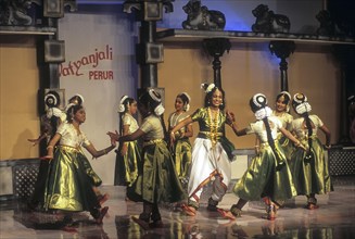 Bharatnatyam Dance drama Classical dance of India Natyanjali festival in Nataraja Temple at Perur in Coimbatore