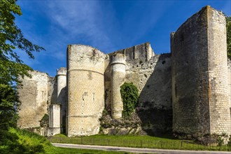 Battlements and towers of Royal city of Loches