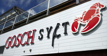 Gosch-Sylt lettering in the harbour of List