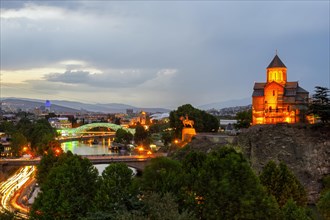 Tbilisi at dusk