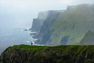 A person standing in the distance off the Beinisforo coast