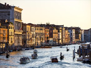 Boat traffic in the Grand Canal