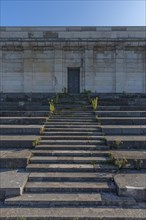 Stairway to the main grandstand of the Zeppelin Field from 1940 on the former Nazi Party Rally Grounds