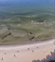 Sandy beach beach with wave fringe