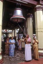 Huge bronze bell at Thirumala Devaswom temple