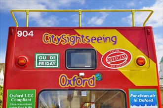 Oxford Citysightseeing open top city tour bus