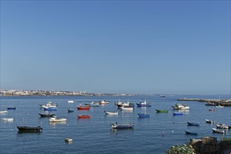 Fishing boats in the bay of Cascais